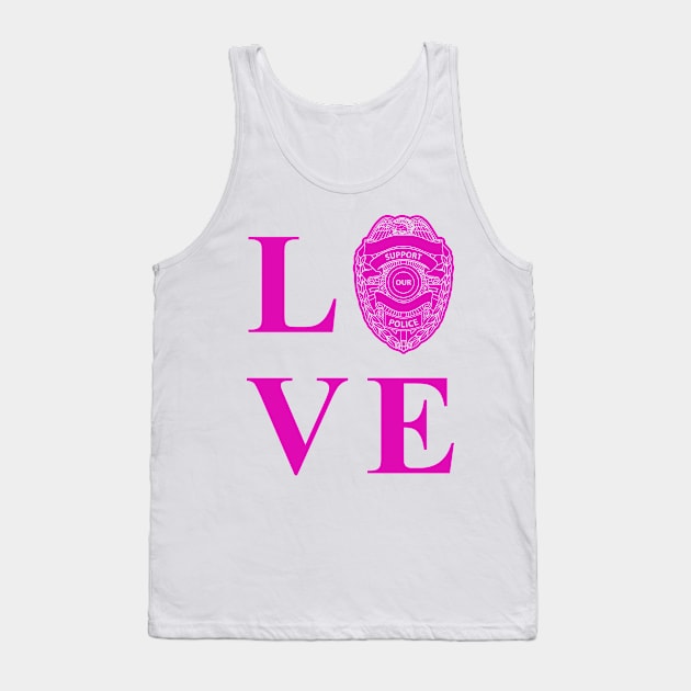 Love Brave Police Officers Tank Top by veerkun